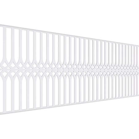 Ekena Millwork Set of Four Panels for 94 1/2"W x 36 1/4"H Cedar Park Fretwork Wainscot Wall Paneling WPKP18X01X47CRP